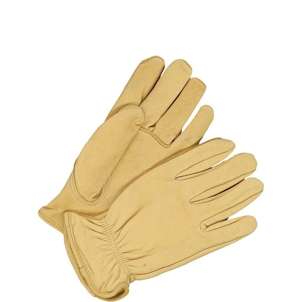 Bdg Leather Drivers Gloves, Deerskin, Shirred Slip-On, Keystone Thumb, Gunn Cut, Tan, 2XL 1 PR 20-1-366-X2L - main
